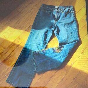 ColdWater Creek 👖JEANS VNPLC EMBROIDERED LEG GREAT FIT Sz 12